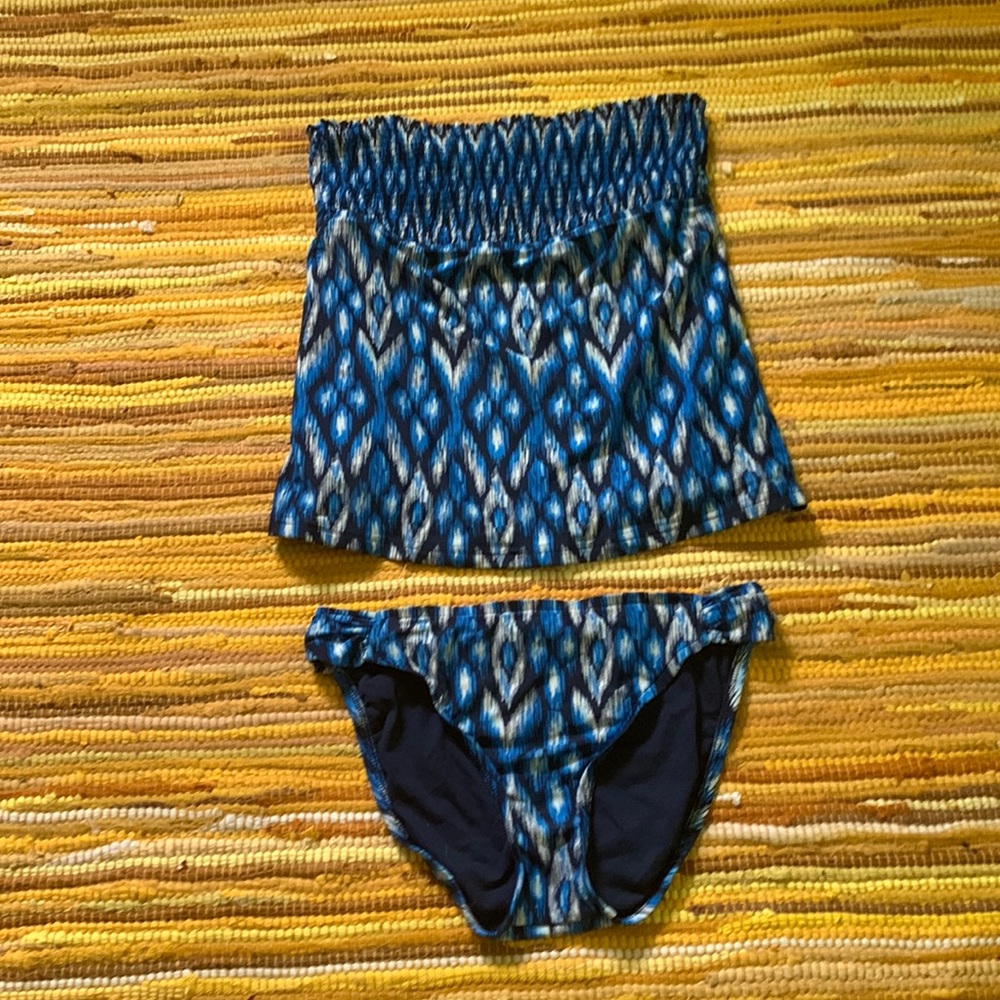 Strapless Tankini Bathing Suit, Sz M